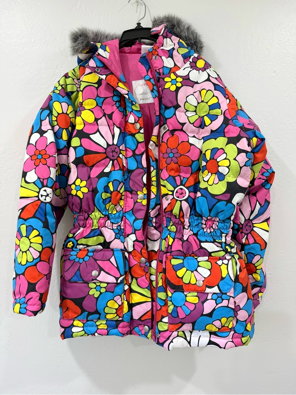 Hanna Andersson Retro Down Fill Puffer Coat Girls XL